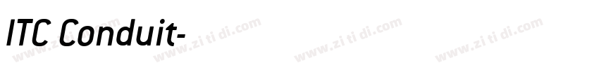 ITC Conduit字体转换